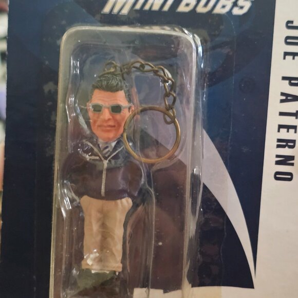 Coach JOE PA JOE PATERNO PennState 3” Mini Bobs Keychain Bobblehead MisprintRARE - Picture 4 of 6